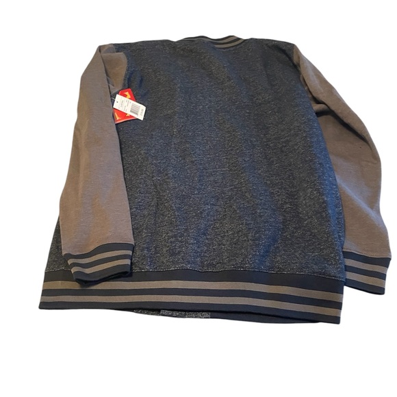 Navy Superman button up sweater - Picture 2 of 4